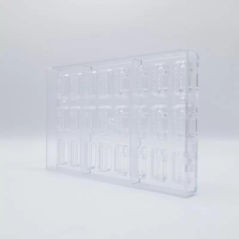 Polycarbonate Double Decker Bus Chocolate Mold - 38 mm x 20 mm x h 8mm - 6gr - 24 cavity - Chocolate World