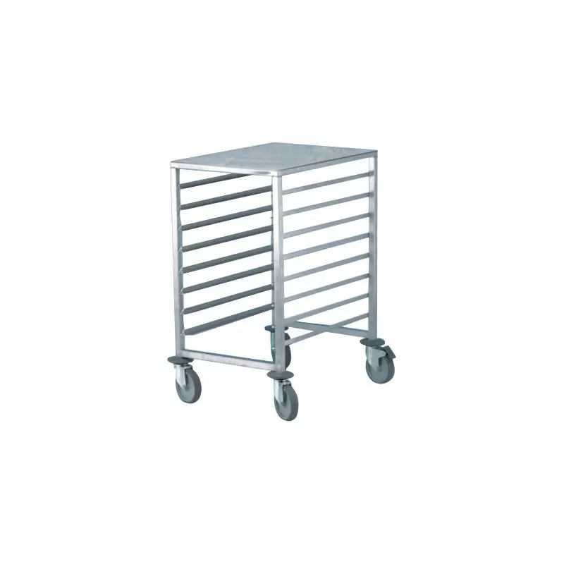 Stainless Steel Work Table Rolling Cart Rack with Scaled Shelves - 8 Shelves - 60 cm Side Entrance Stainless Steel Work Table Rolling Cart Rack with Scaled Shelves - 8 Shelves - 60 cm Side Entrance
