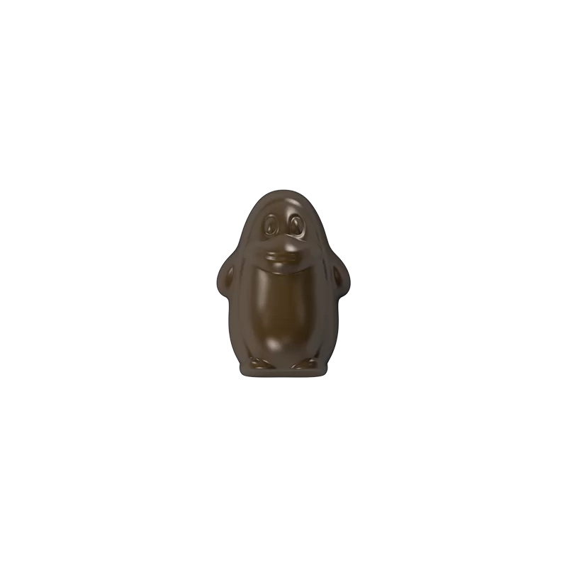 Polycarbonate Penguin Chocolate Mold - 42 mm x 30 mm x 18 mm - 12gr - 20 cavity Polycarbonate Penguin Chocolate Mold - 42 mm x 30 mm x 18 mm - 12gr - 20 cavity