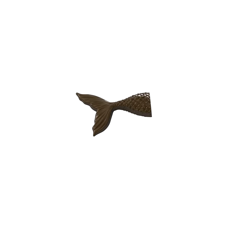Polycarbonate Mermaid Tail Chocolate Mold - 83 mm x 53 mm x 12 mm - 13gr - 8 cavity Polycarbonate Mermaid Tail Chocolate Mold - 83 mm x 53 mm x 12 mm - 13gr - 8 cavity