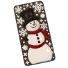Polycarbonate Snowman Chocolate Tablet Mold - 150 mm x 75 mm x 13 mm - 100gr - 3 cavity
