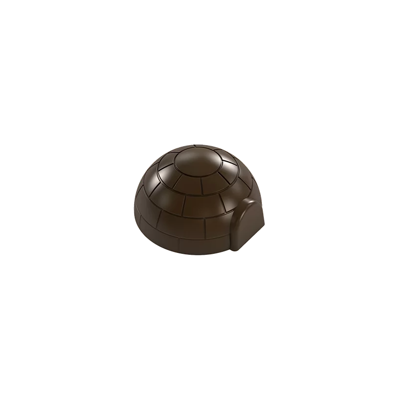 Polycarbonate Igloo Chocolate Mold - 33 mm x 32 mm x 16 mm - 10gr - 28 cavity Polycarbonate Igloo Chocolate Mold - 33 mm x 32 mm x 16 mm - 10gr - 28 cavity