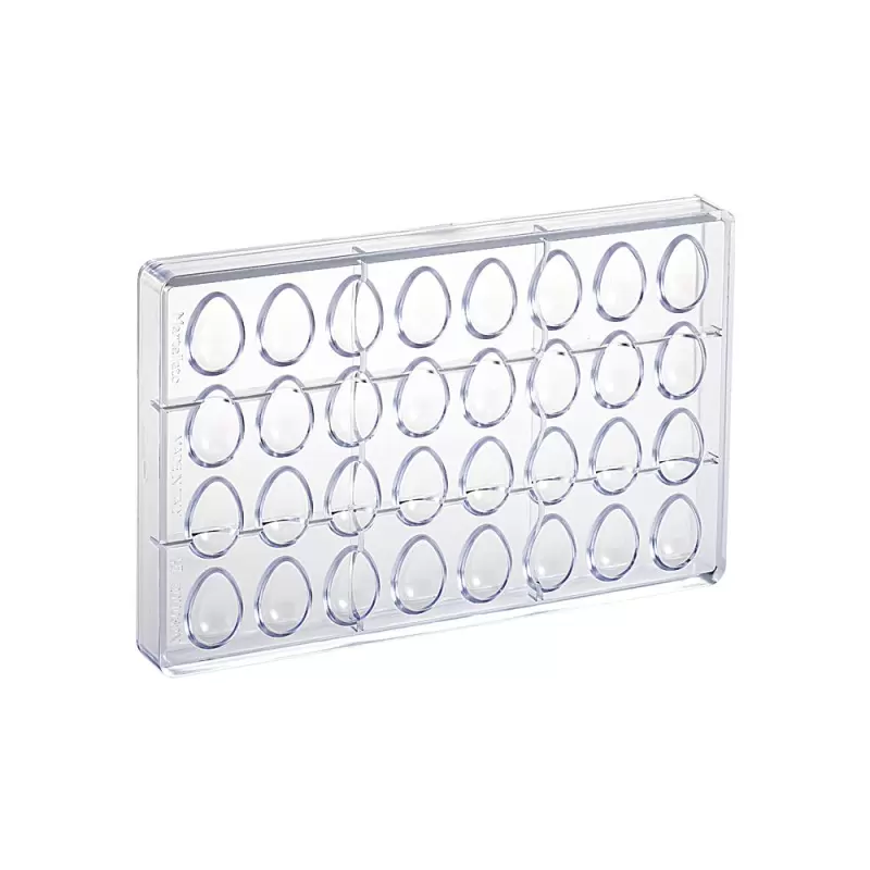 Pastry Chef's Boutique PCB896 Polycarbonate Smooth Oval Egg Chocola...