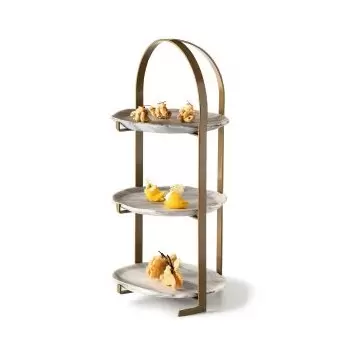 Pordamsa XGLAS-7720 Pordamsa Nordica Stand 3 Plates 20 cm
