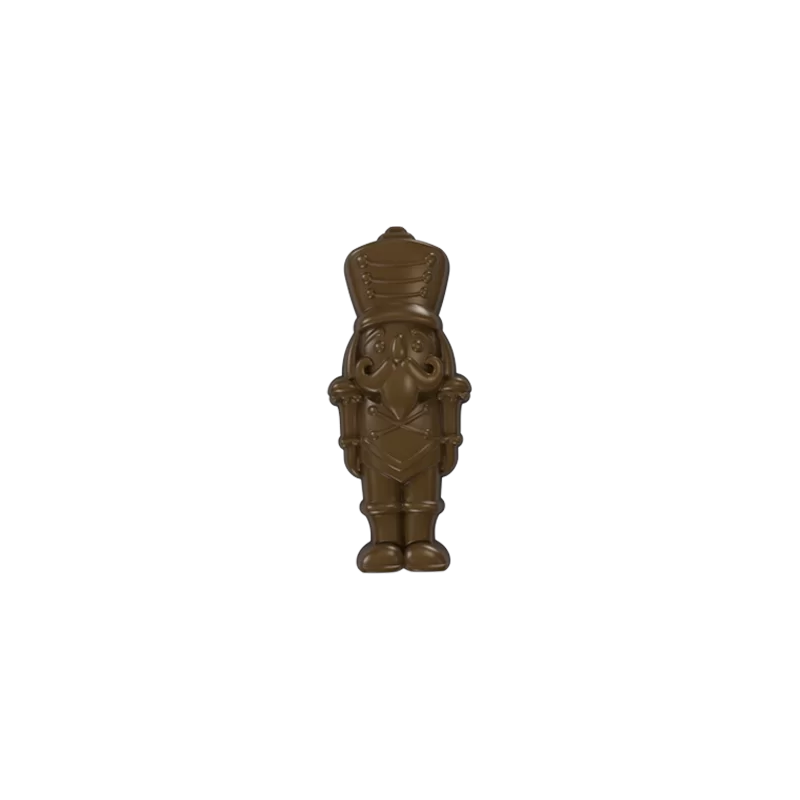 Polycarbonate Nutcracker Toy Soldier Chocolate Mold - 76 x 32 x 12 mm - 16gr - 14 Cavity Polycarbonate Nutcracker Toy Soldier Chocolate Mold - 76 x 32 x 12 mm - 16gr - 14 Cavity