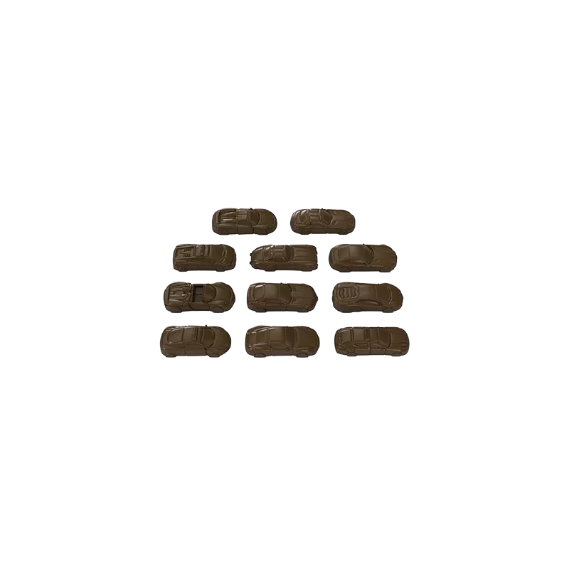 Polycarbonate Racecars Chocolate Mold - 12gr - 16 cavity - Pastry Chef's Boutique