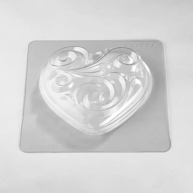 Pavoni Thermoformed Chocolate Baroque Hearts Mold - 150 mm x 150 mm × h 65 mm - 200 gr - 2 pcs Pavoni Thermoformed Chocolate Baroque Hearts Mold - 150 mm x 150 mm × h 65 mm - 200 gr - 2 pcs