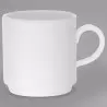 Villeroy & Boch Universal Collection Fine Porcelain Mug with handle stackable - 110 x 80 mm - 6 pcs set.