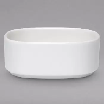Villeroy & Boch Universal Collection Fine Porcelain Oval bowl stackable - 105 x 85 mm - 6 pcs set.