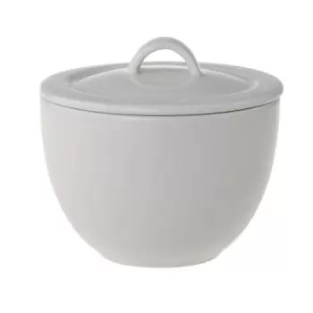 Villeroy & Boch Universal Collection Fine Porcelain Sugar bowl with cover - - 6 pcs set.