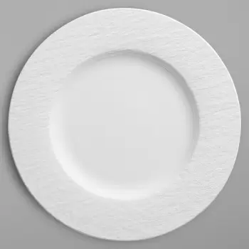 Villeroy & Boch The Rock White Glacier Collection Fine Porcelain Flat square plate - 320 x 320 x 15 mm - 1 pc set.