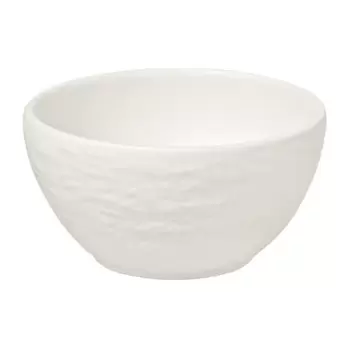 Villeroy & Boch The Rock White Glacier Collection Fine Porcelain Bowl - 80 x 80 x 40 mm - 6 pcs set.