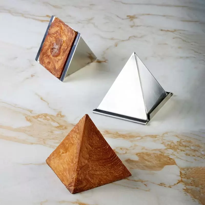 Pavoni Italia Stainless Steel Pyramid Croissant Mold - 85 x 85 x 85 mm Pavoni Italia Stainless Steel Pyramid Croissant Mold - 85 x 85 x 85 mm
