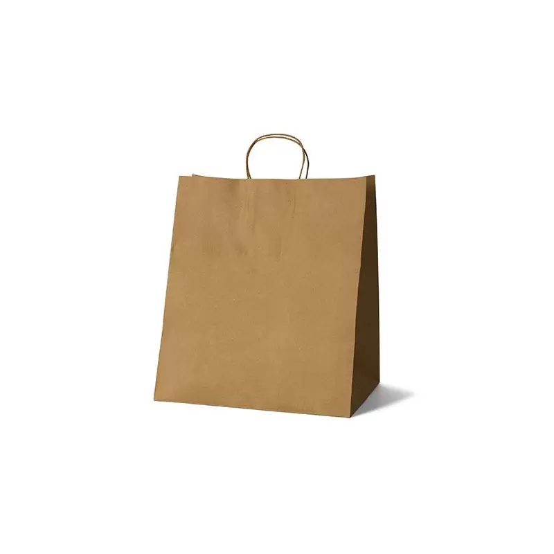 Kraft Elegant Paper Shopper Bags - Large - 14'' x 10'' x 16'' - Pack of 250 Kraft Elegant Paper Shopper Bags - Large - 14'' x 10'' x 16'' - Pack of 250