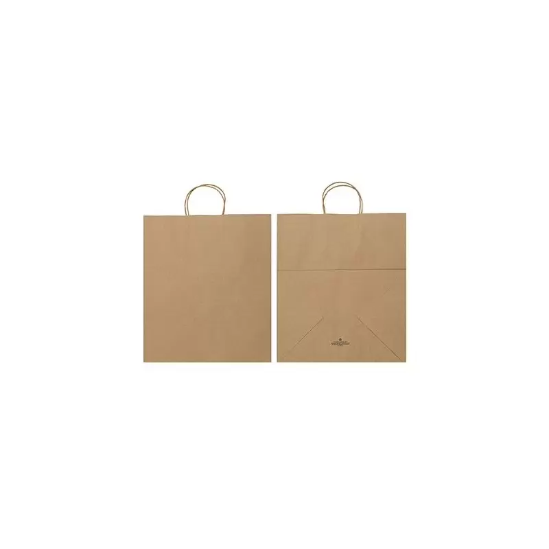 Kraft Elegant Paper Shopper Bags - Large - 14'' x 10'' x 16'' - Pack of 250 Kraft Elegant Paper Shopper Bags - Large - 14'' x 10'' x 16'' - Pack of 250