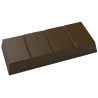 Polycarbonate Traditional Candy Bar Chocolate Mold - 117 mm x 50 mm x 16 mm - 100gr - 6 cavity