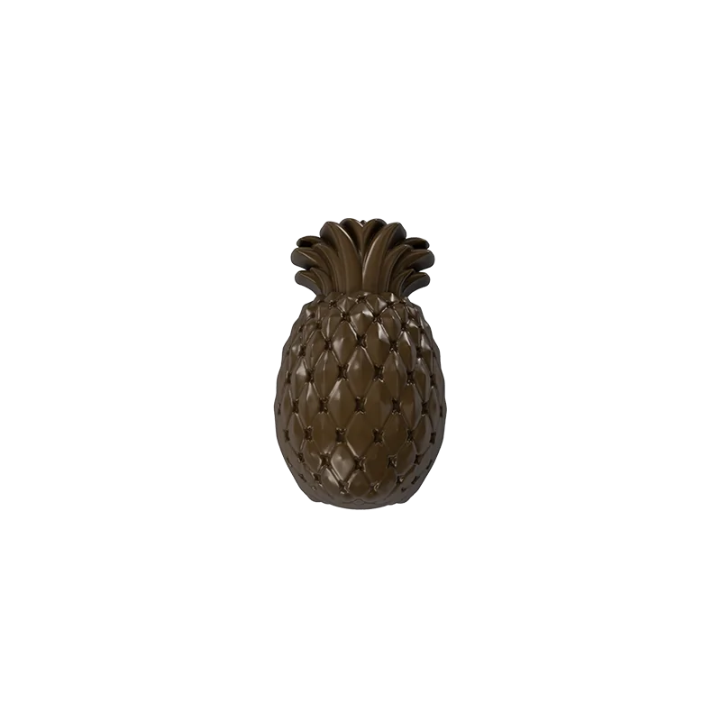 Polycarbonate Pineapple Chocolate Mold - 38 mm x 22 mm x 21 mm - 10gr - 24 cavity - Pastry Chef's Boutique