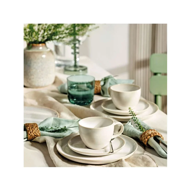 Villeroy & Boch Crafted Cotton Collection Fine Porcelain Saucer - 150 x 150 x 20 mm - 6 pcs set. Villeroy & Boch Crafted Cotton Collection Fine Porcelain Saucer - 150 x 150 x 20 mm - 6 pcs set.
