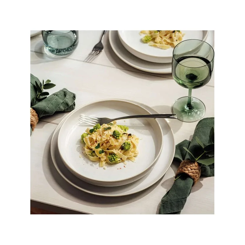 Villeroy & Boch Crafted Cotton Collection Fine Porcelain Deep plate - 215 x 215 x 35 mm - 6 pcs set. Villeroy & Boch Crafted Cotton Collection Fine Porcelain Deep plate - 215 x 215 x 35 mm - 6 pcs set.