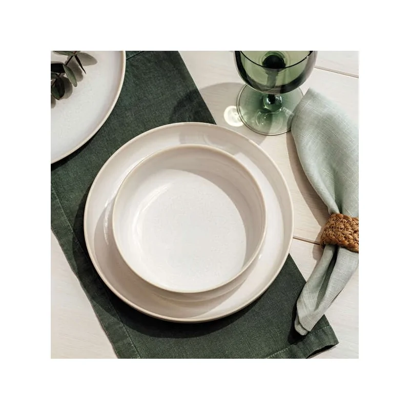 Villeroy & Boch Crafted Cotton Collection Fine Porcelain Deep plate - 215 x 215 x 35 mm - 6 pcs set. Villeroy & Boch Crafted Cotton Collection Fine Porcelain Deep plate - 215 x 215 x 35 mm - 6 pcs set.