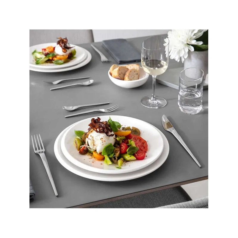 Villeroy & Boch NewMoon Beige Collection Fine Porcelain Flat bowl - 250 x 250 x 40 mm - 6 pcs set. Villeroy & Boch NewMoon Beige Collection Fine Porcelain Flat bowl - 250 x 250 x 40 mm - 6 pcs set.
