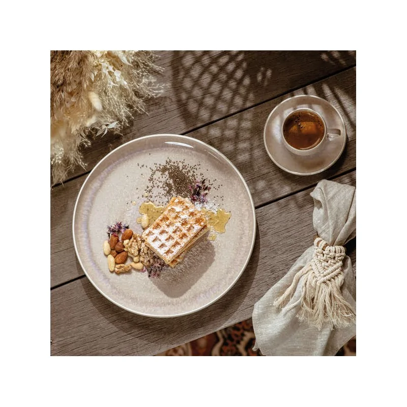 Villeroy & Boch Perlemor Sand Collection Fine Porcelain Dinner Plate - 270 x 270 x 30 mm - 6 pcs set. Villeroy & Boch Perlemor Sand Collection Fine Porcelain Dinner Plate - 270 x 270 x 30 mm - 6 pcs set.