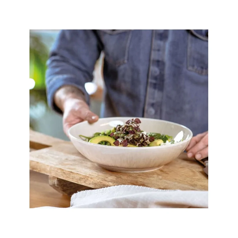 Villeroy & Boch Perlemor Sand Collection Fine Porcelain Dinner Bowl - 260 x 260 x 70 mm - 1 pc set. Villeroy & Boch Perlemor Sand Collection Fine Porcelain Dinner Bowl - 260 x 260 x 70 mm - 1 pc set.