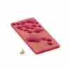 Silikomart Polycarbonate Tesoro-t Chocolate Tablet Bar Mold by Kirsten Tibbals - 150 mm x 70mm x h 10mm - 74ml - 3 indents - Silikomart Professional