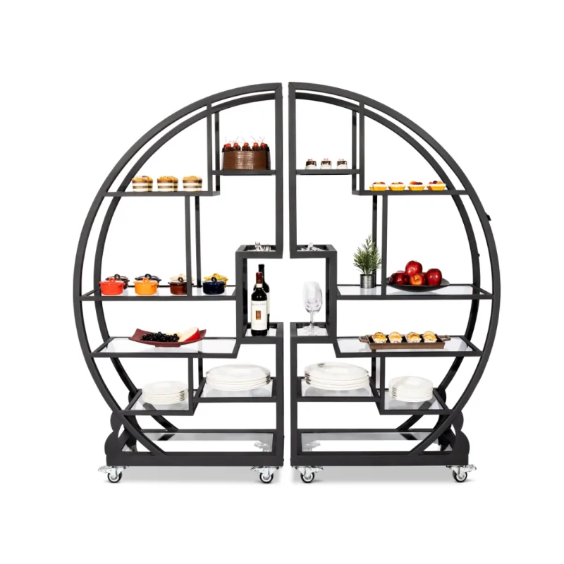 Bon Chef Shelf 13"W x 12-1/8"D x 2/5"H - Tempered Glass - Smoke