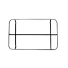Degrenne Evento Black Steel Tray For Stand - l 55.5 x p 35 x h 4.5 cm - w 21'' 7/8 x d 19'' 13 3/4 x h 1'' 3/4