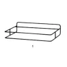 Degrenne Evento Black Rectangular Frame 1 Tray - l 44 x p 30.8 x h 10.8 cm - w 17'' 5/16 x d 12'' 1/8 x h 4'' 1/4