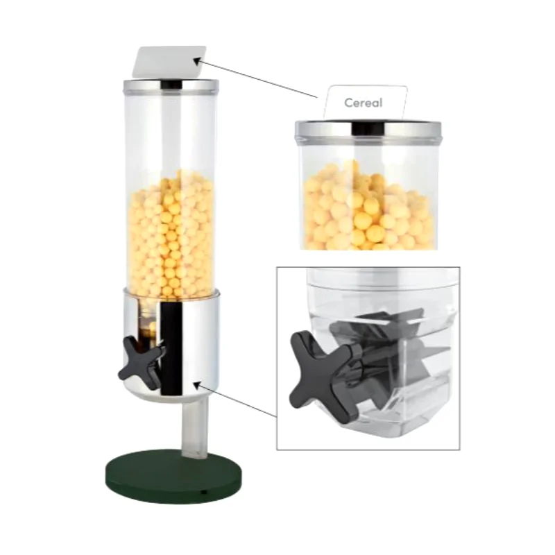 Degrenne Evento Container For Cereal Dispenser - 19 x 20 x 55.5 cm - 7'' 7/8 x 7'' 1/2 x 21'' 7/8 Degrenne Evento Container For Cereal Dispenser - 19 x 20 x 55.5 cm - 7'' 7/8 x 7'' 1/2 x 21'' 7/8