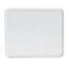 Degrenne Evento White Enamelled Porcelain Tray Gn 2/3 - 35.4 x 32.5 cm - 13'' 15/16 x 12'' 13/16