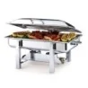 D.W.Haber Tower Rectangular Chafer L 24 1/4" W 14 3/4" H 12" - 8 Qt - 7.5 L - G/N 1/1 -