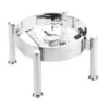 Worthy, Noble & Kent Round Stackable Stand W/Fuel Holder - Fits S554 - L 13 3/8" W 14 3/4" H 9"