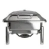 Creations Square Chafing Dish And Stand - L 17 3/4" W 15 1/2" H 12 1/4" - 6 qt