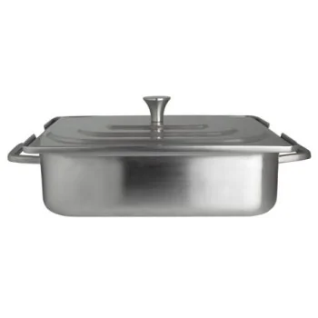 Creations Chafer Rectangular Brushed Stainless L 16 1/2" W 10 3/4" H 6 1/2" - 4 Qt -