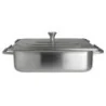 Creations Chafer Rectangular Brushed Stainless L 16 1/2" W 10 3/4" H 6 1/2" - 4 Qt -