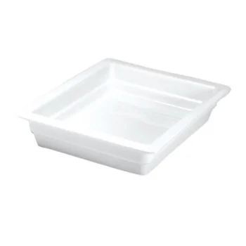 Hall Half Size Ceramic Food Pan L 12 3/4" W 10 3/8" H 2 1/2" - 2 3/4 Qt - Bright White