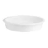Hall Round Ceramic Food Chafing Dish L 15 1/8" H 2 3/4" - 5 1/2 Qt - Bright White
