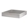 D.W.Haber Fusion Buffet Grey Wash Teak Square Flat Basket L W 14"
