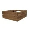 D.W.Haber Fusion Buffet Natural Teak Square Riser L W 14" H 5"