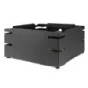 D.W.Haber Fusion Buffet Black Teflon Square Riser L W 14" H 7"