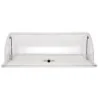 D.W.Haber Fusion Buffet Black Teflon Fusion Buffet System Natural Teak Bakery Split Cover L 21 1/2" W 13 3/4" H 7 1/2"