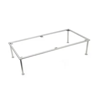 D.W.Haber Polished Stainless Steel Riser Rectangular Frame L 24" W 11" H 6"