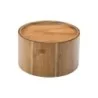 Utopia Acacia Punch Barrel Stand/Bowl L 8 1/2" W 9" H 4 3/4"