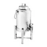 D.W.Haber Tempo Insulated Milk Dispenser with Ice Sleeve Ss L 11" W 11" H 20" - 5 1/2 Qt - 5.2 L -
