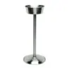GenWare Satin Stainless Steel Wine Bucket Stand D 9 7/8" H 21 3/4"