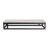 MyGlassStudio Rectangular Metal Stand L Mid Modern Black L 19 1/2" W 6 7/8" H 3 1/4"