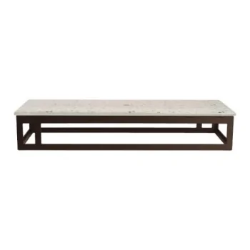 MyGlassStudio Rectangular Metal Stand L Mid Modern Bronze L 19 1/2" W 6 7/8" H 3 1/4"